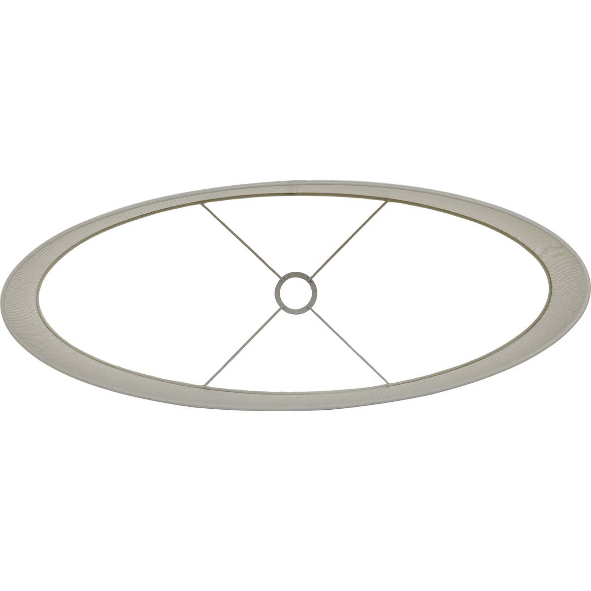 Kap ovaal recht smal 45-21-32 cm BRESKA parel wit - 4