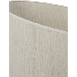 Kap ovaal recht smal 45-21-32 cm BRESKA parel wit - 7