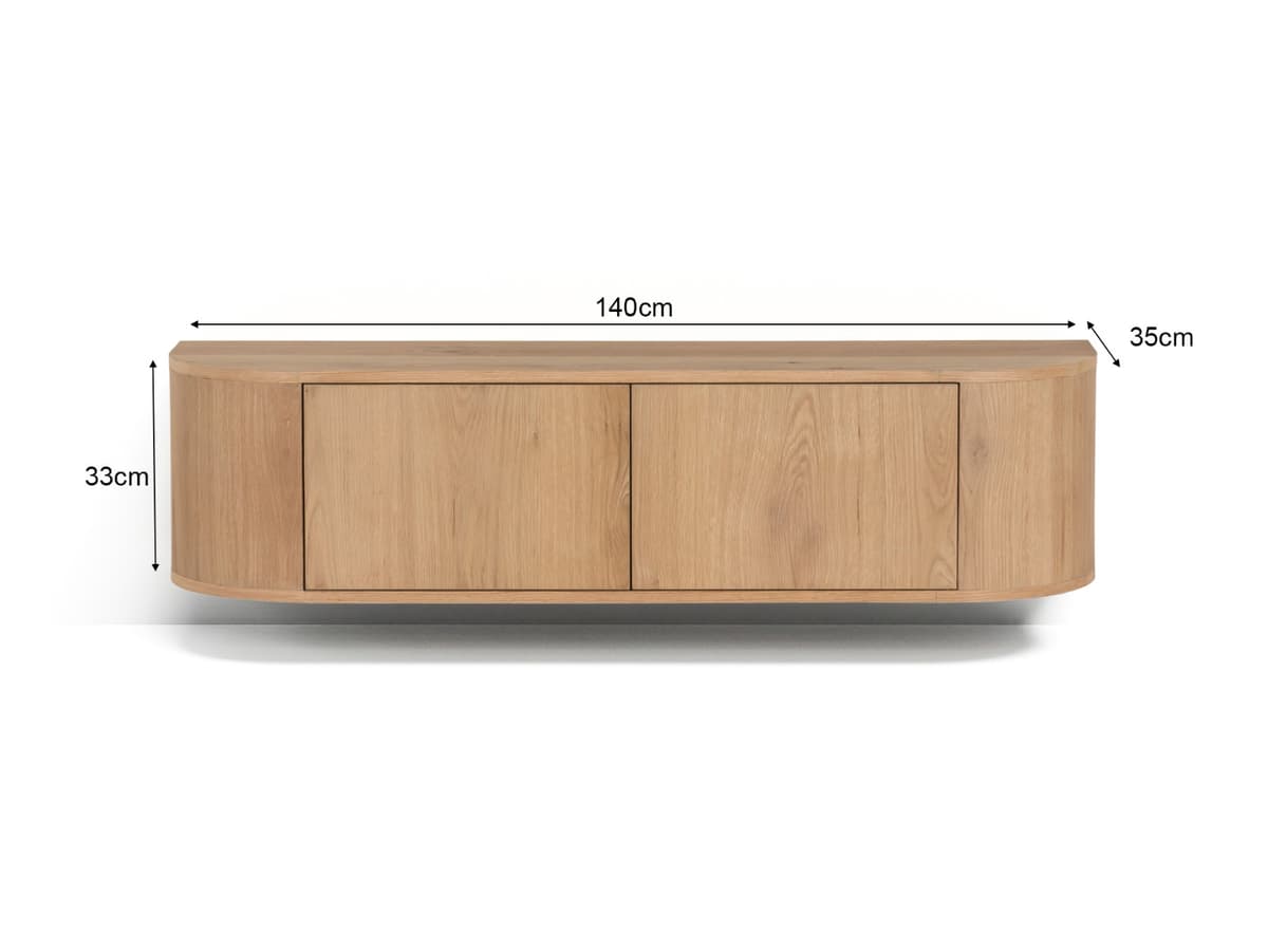Tv-Meubel Novy Zwevend 140 cm Naturel - 4