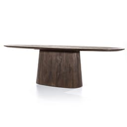 Eettafel Aron ovaal 300x110 - bruin - 2
