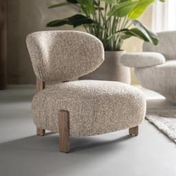 Fauteuil Reza bruin - beige Bay - 1