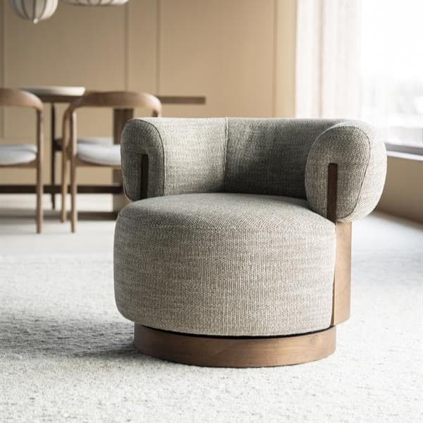 Fauteuil Nila bruin - taupe Vanu