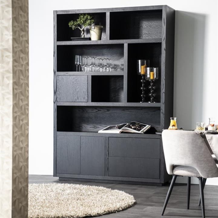 Kabinet Helsinki 150x220 cm - zwart - 1