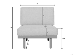 Apple Bee Maui loungeset tussenelement - 1