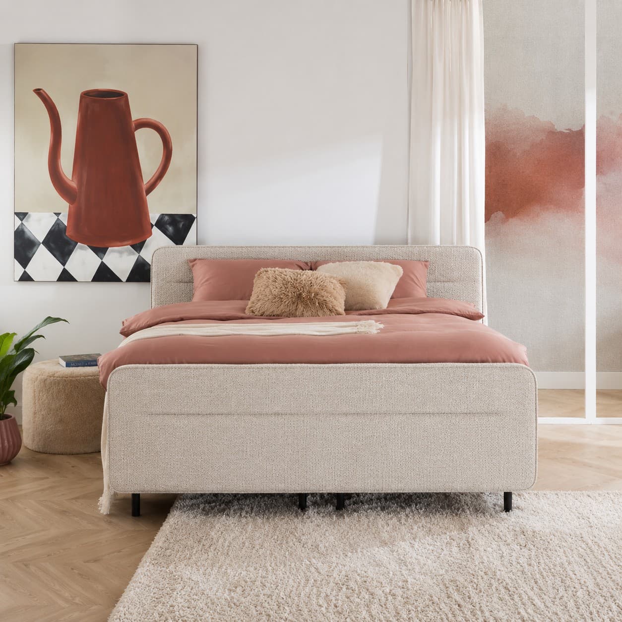 Boxspring Tender elektrisch verstelbaar 160 x 200 Cyber naturel 01