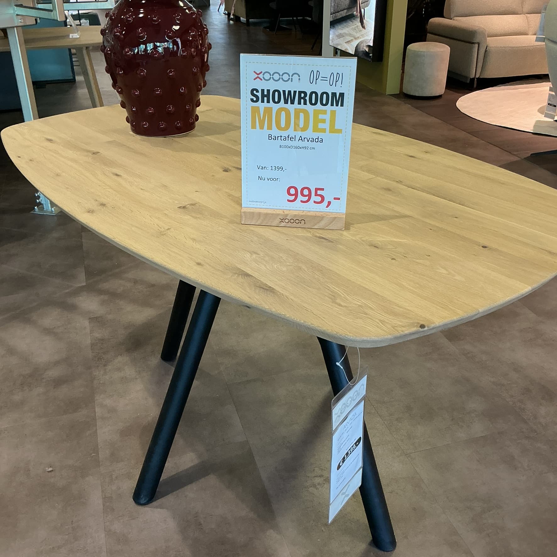 Showroommodel Bartafel Arvada