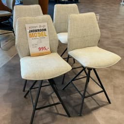 Showroommodel 4 x Barstoel Franky - 1