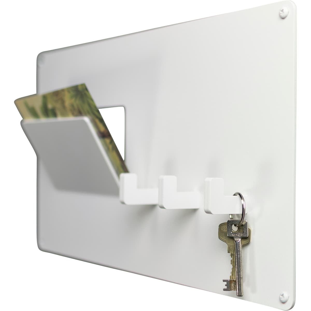 Kapstok met postvak Larry wit - 5