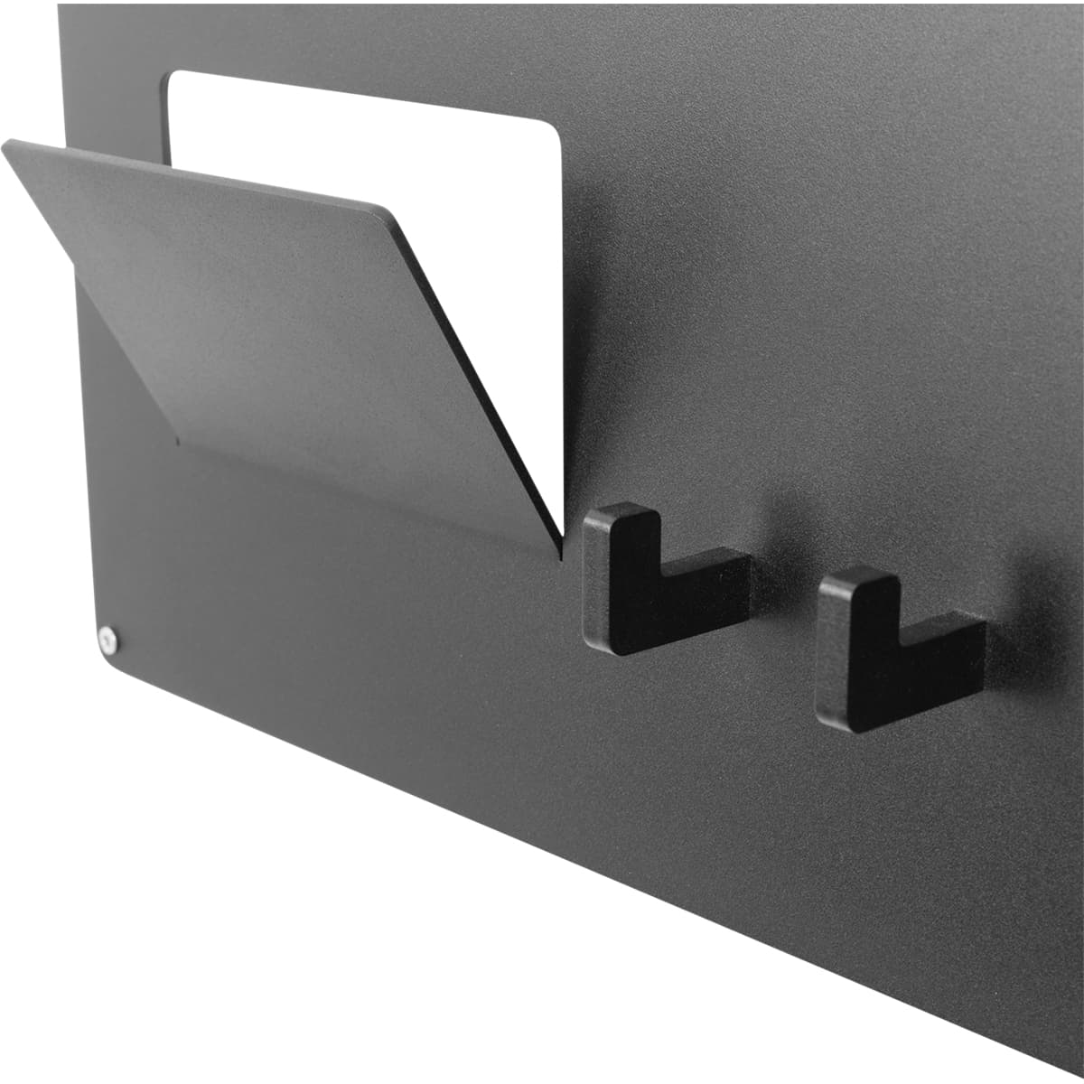 Kapstok met postvak Larry zwart - 2