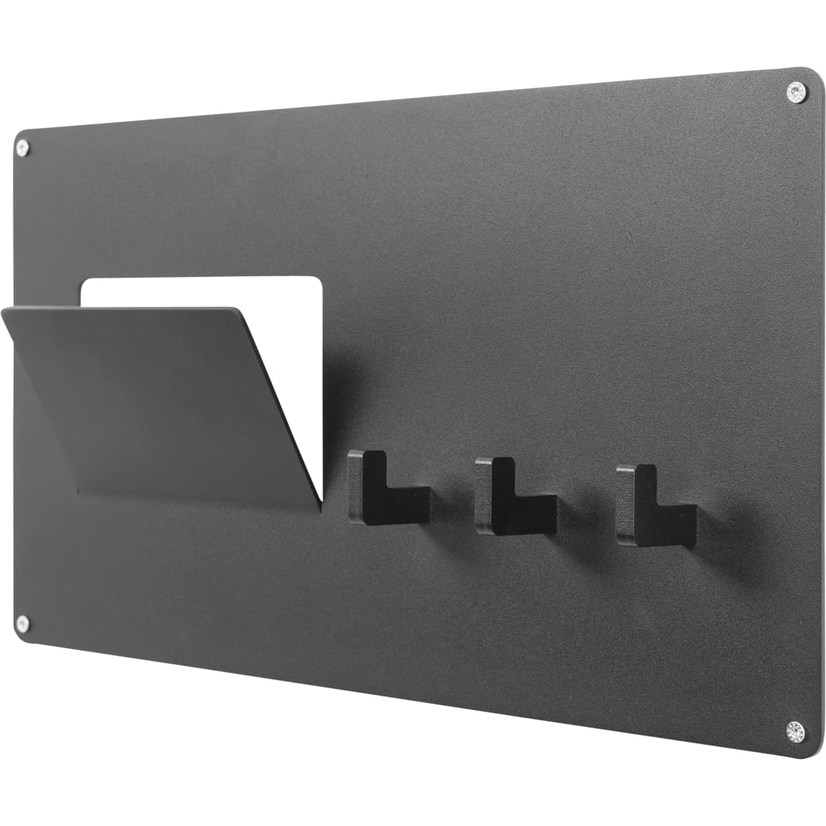 Kapstok met postvak Larry zwart - 1