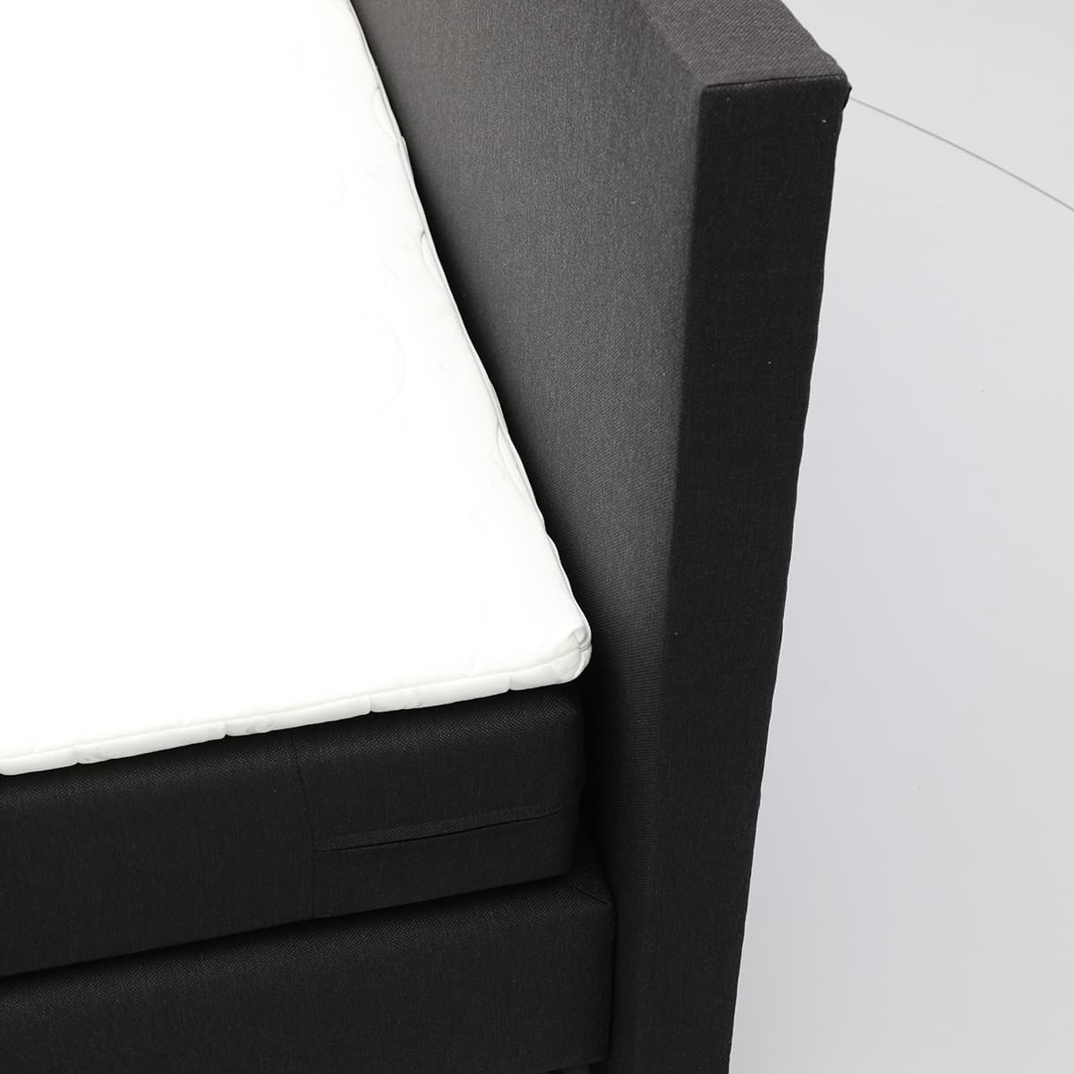 Boxspring Luca in stof Hugo Black - 11