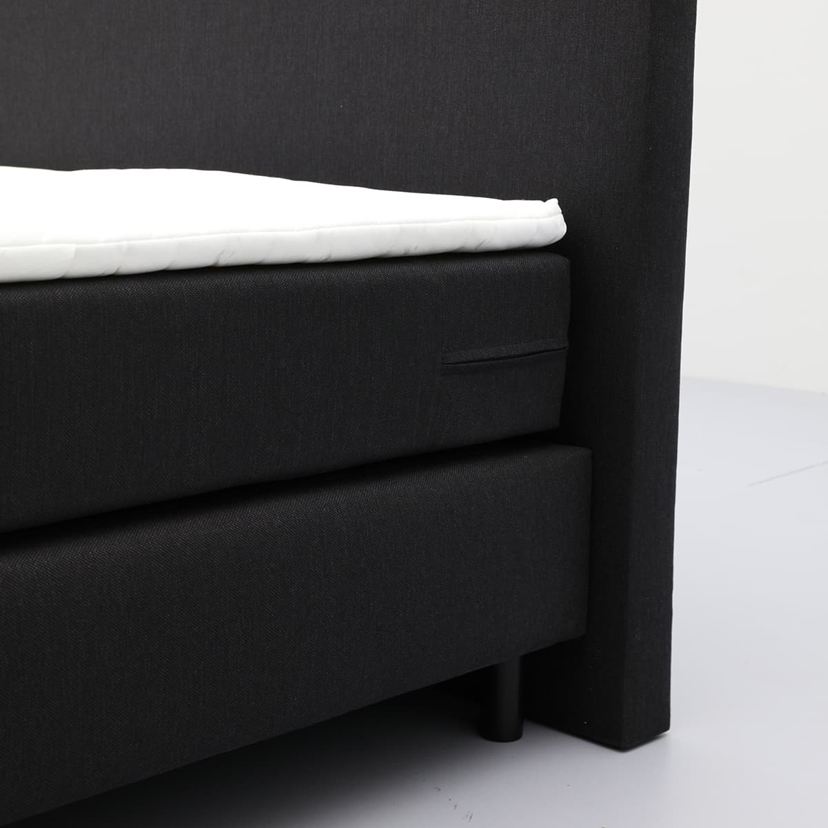 Boxspring Luca in stof Hugo Black - 10