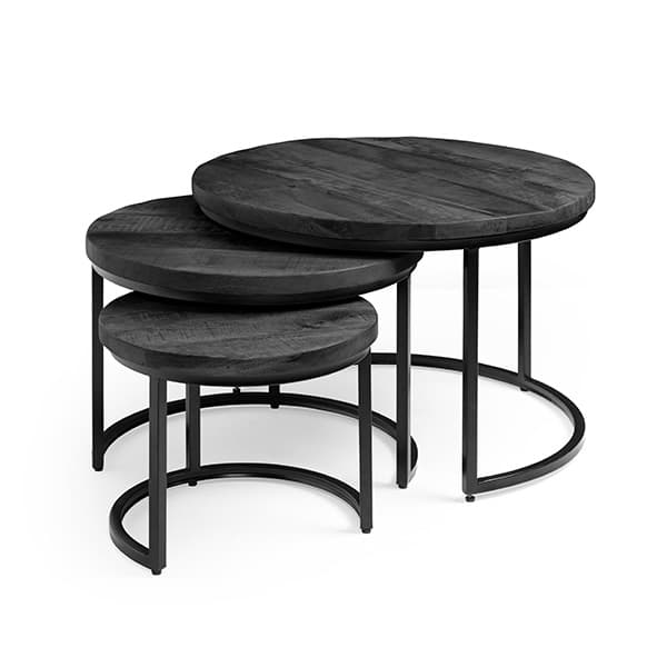 Kotas salontafel zwart s/3 - 1