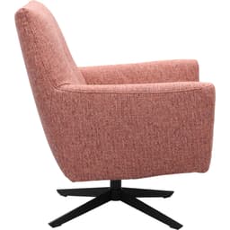 Draaifauteuil Roos zwarte kruispoot - 6