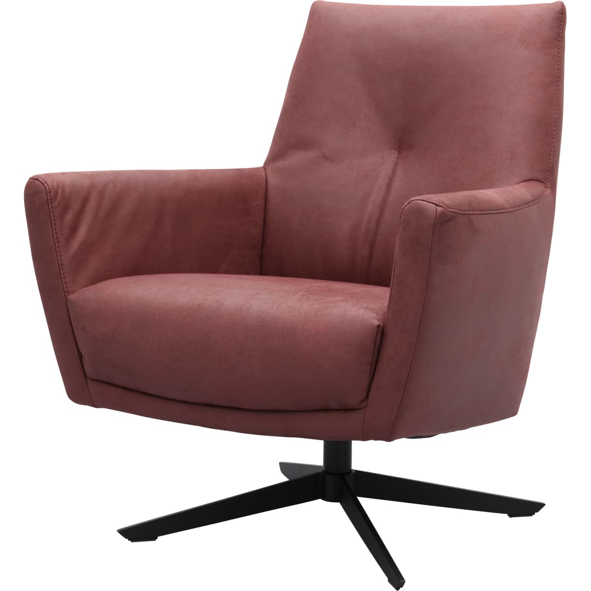 Draaifauteuil Roos zwarte kruispoot - 14