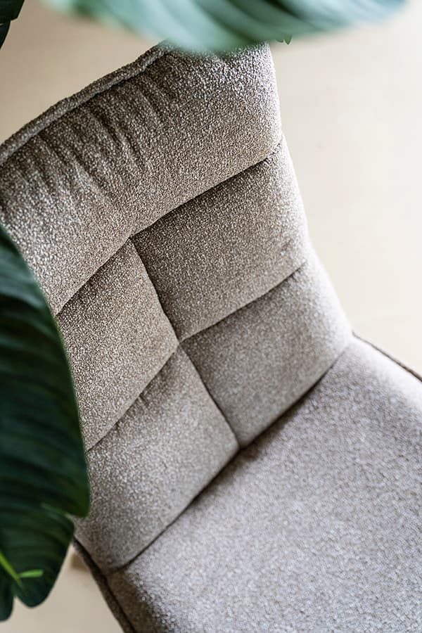 Fauteuil + Voetenbank Marcus - Beige - 4