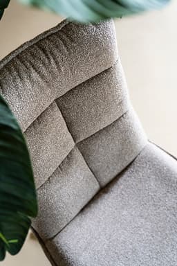 Fauteuil + Voetenbank Marcus - Beige - 4