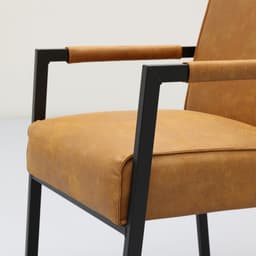 Eetkamerstoel Kenzo met metalen armleuning - 17