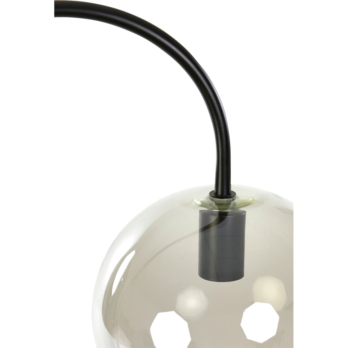 Vloerlamp Suzy mat zwart+smoke glas - 8