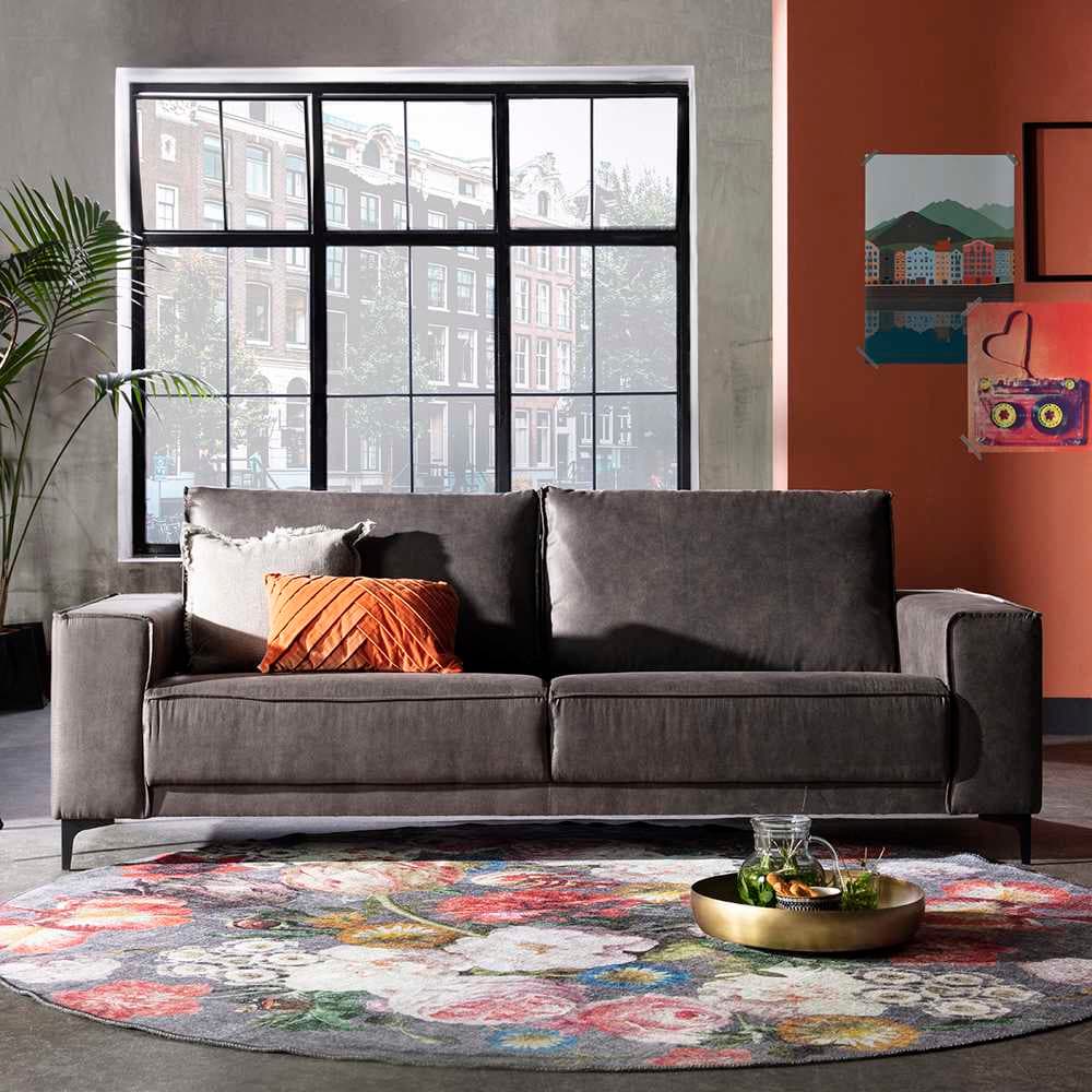 Bank Capri 2,5 Zits Presley Antraciet - 1