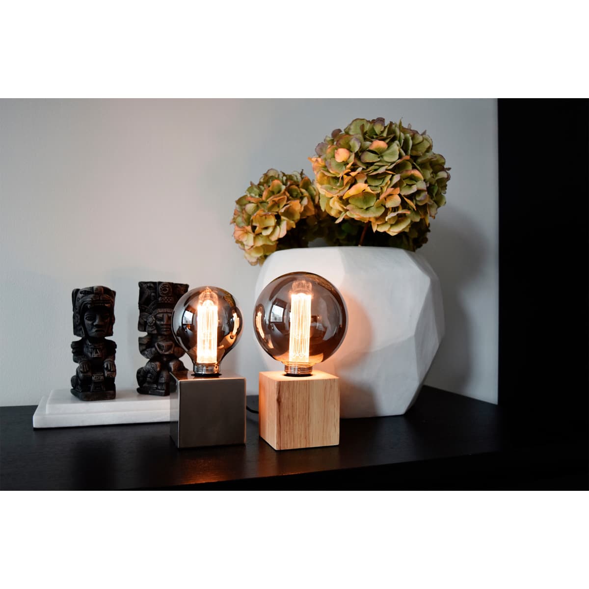 Lichtbron Globelamp 9,5 cm Titanium E27 - 3