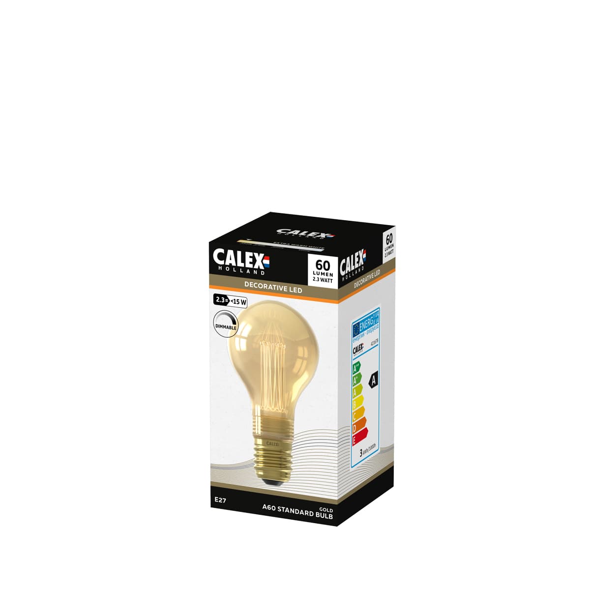 Lichtbron Standaardlamp Goud E27 120lm - 4