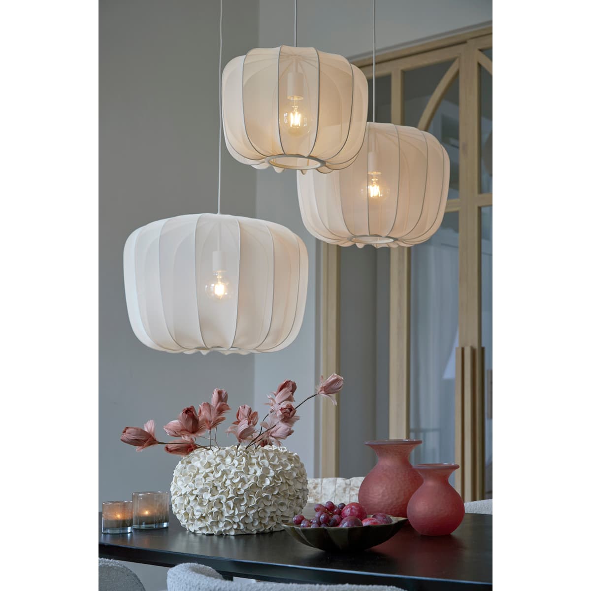 Hanglamp Paiva beige 50cm - 11