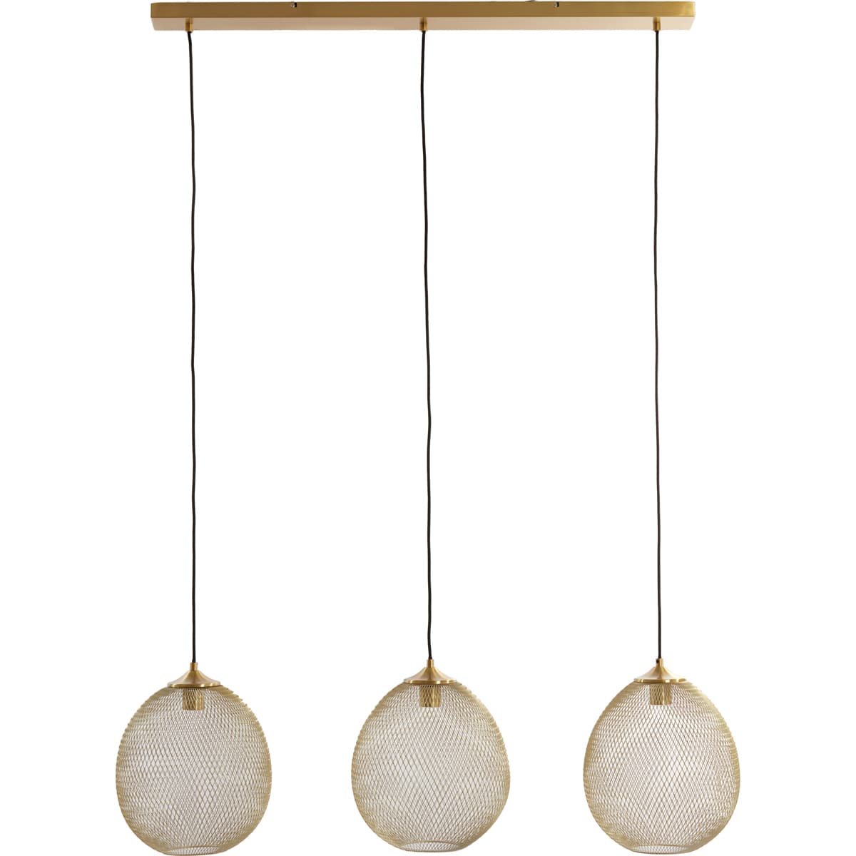 Hanglamp 3L 104x30x34 cm MOROC goud - 1