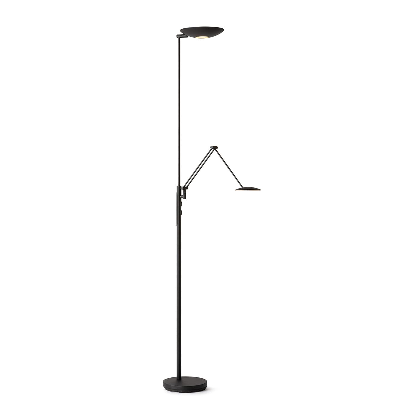 New Geneva vloerlamp 2L zwart