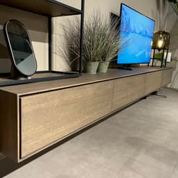 Showroommodel TV-Meubel Ettic incl. metalen wandrek en TV-paal - 3