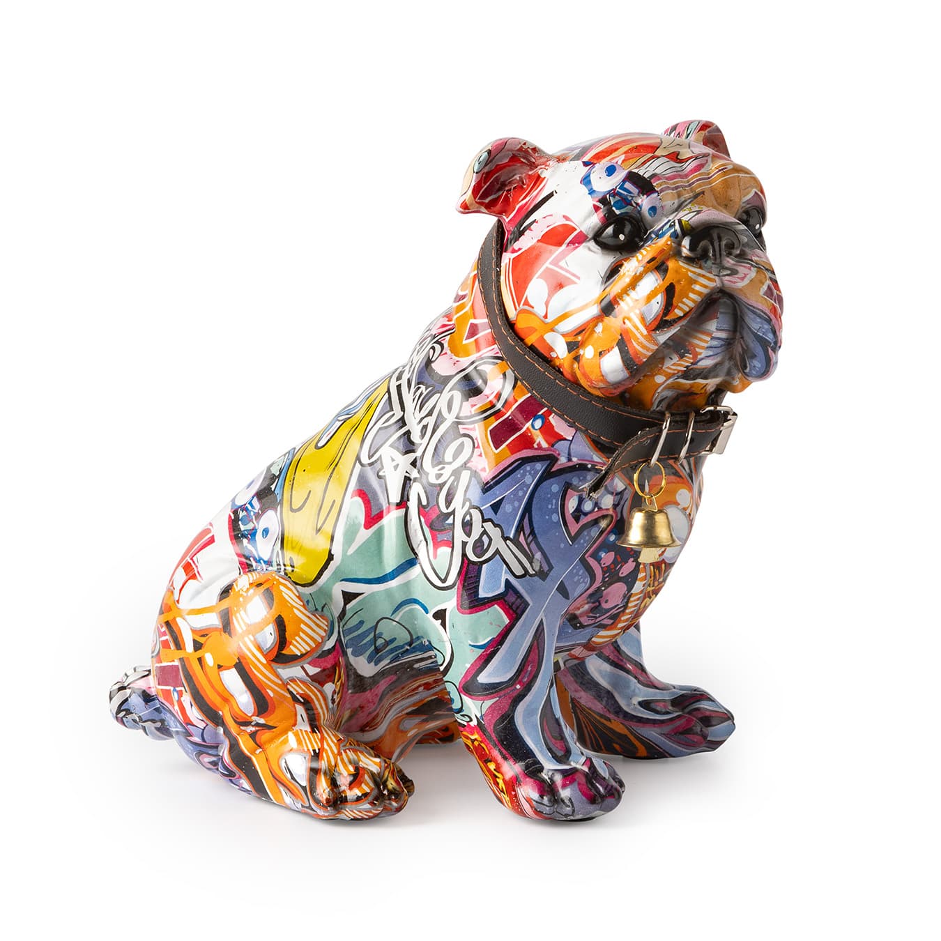 Bulldog graffiti beeld