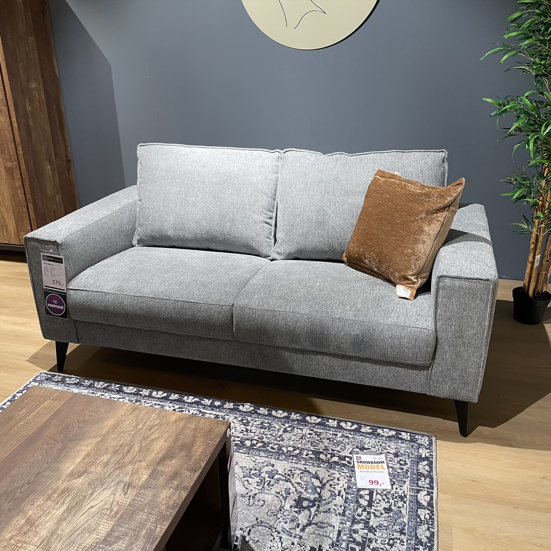 Bank Monaco 2,5 zits 196 cm Mito Slate