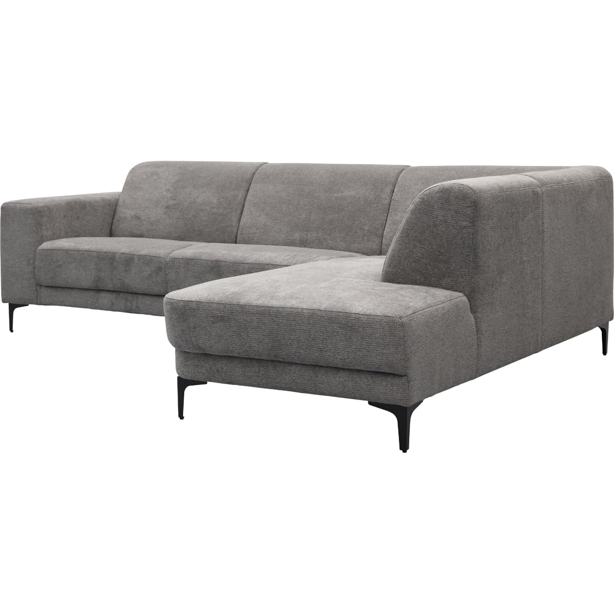 Bank Edward 2,5-zits + hoekziteiland rechts Mito antracite - 3