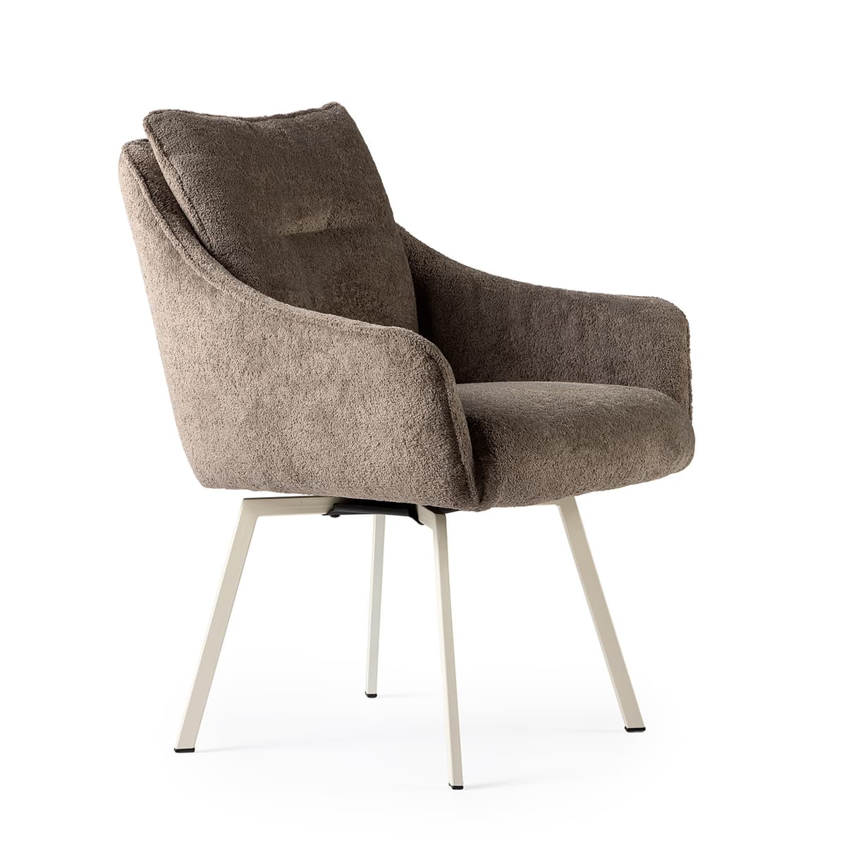 Sven eetkamerstoel + draaisysteem taupe - 1