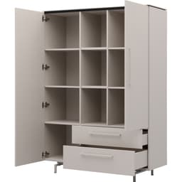 Wandkast Senna 2 deurs, 3 laden, 3 vakken - 4