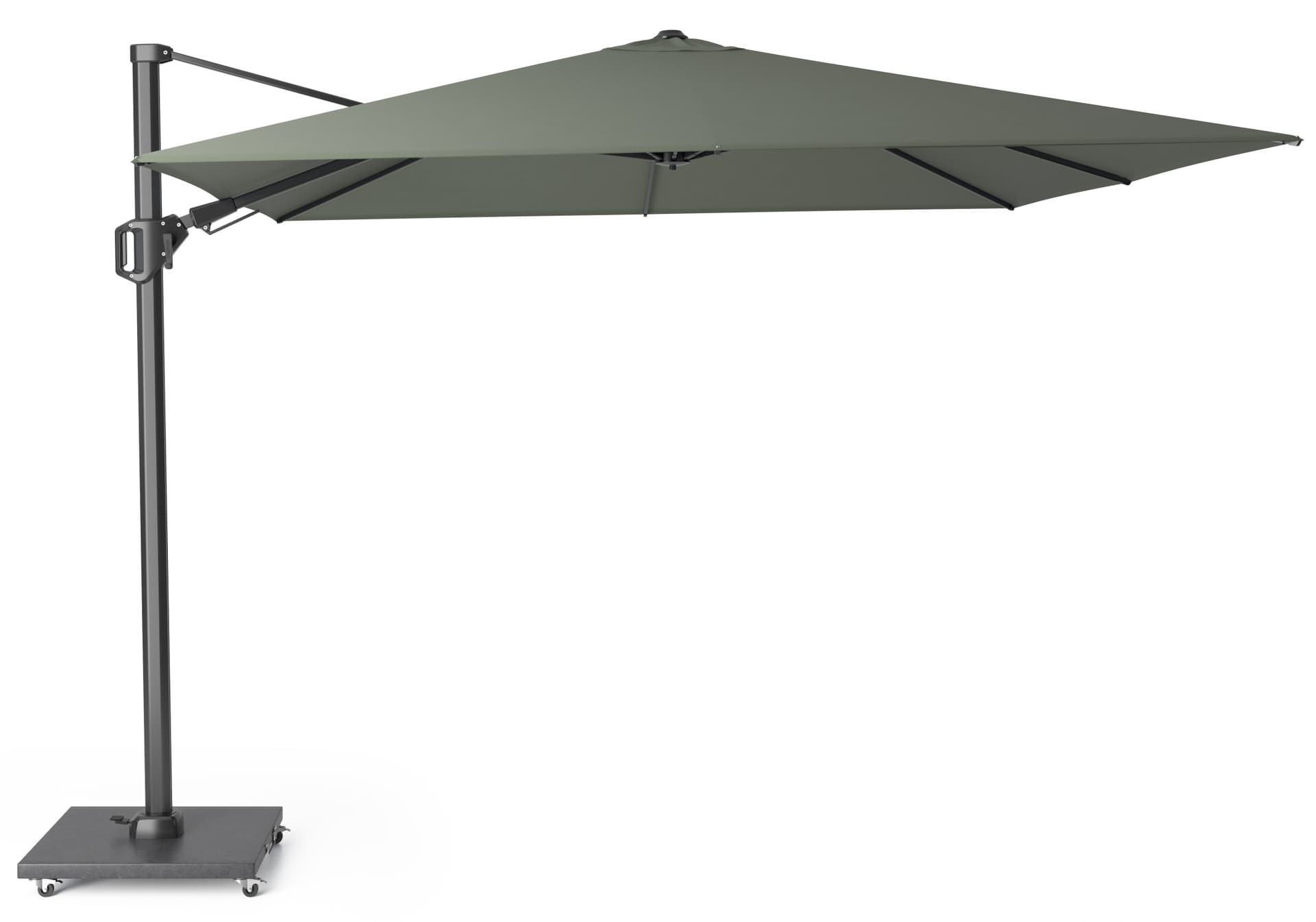 Zweefparasol Challenger T² 300x300 cm Olive Platinum