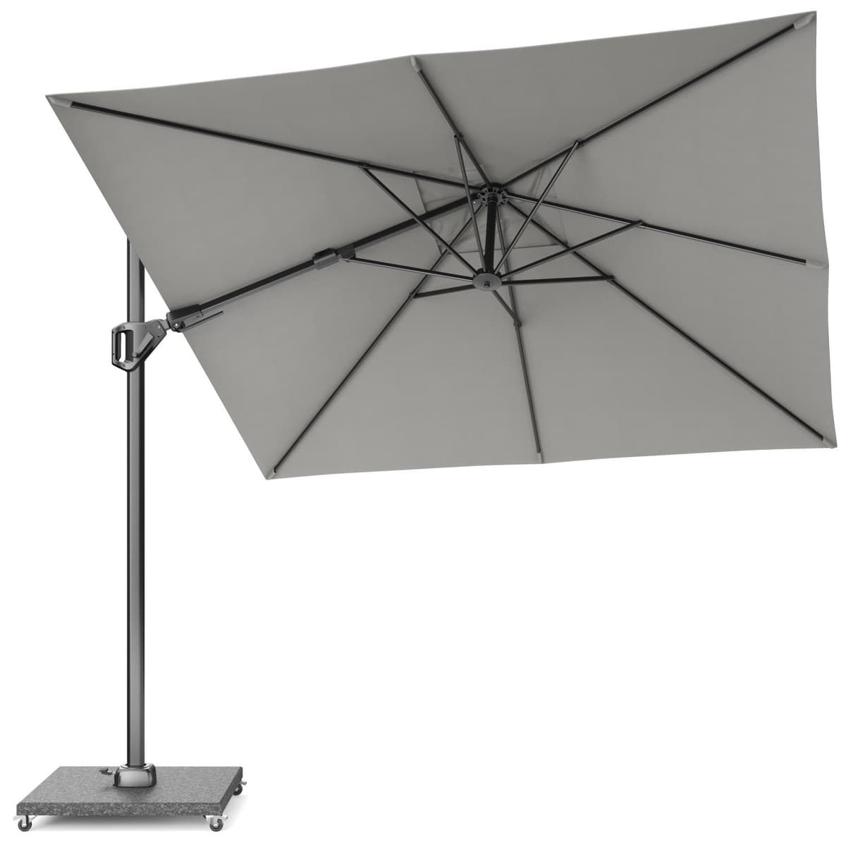 Zweefparasol Voyager T² Premium 270x270 cm Manhattan Platinum - 2