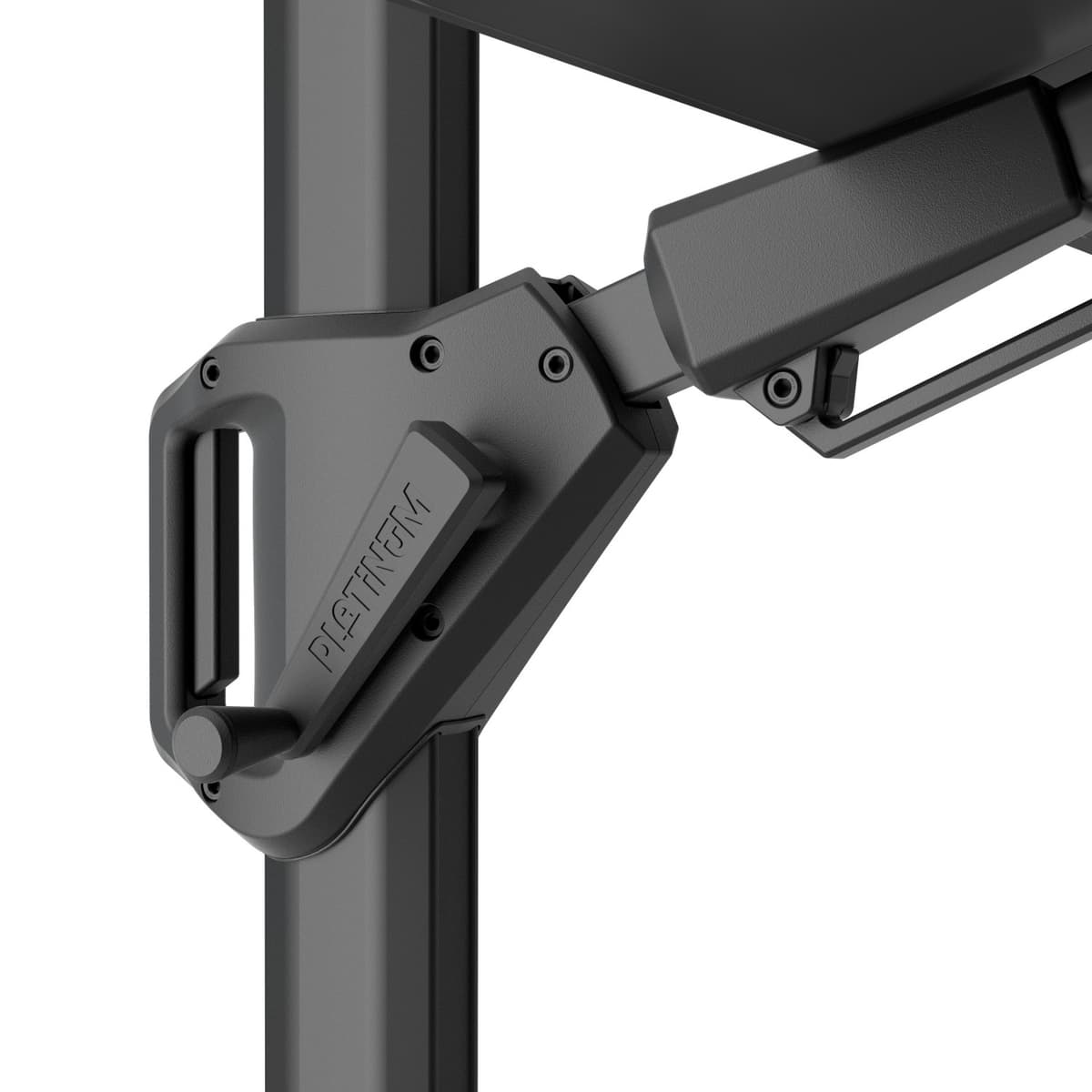 Zweefparasol Challenger T² Premium 300x300 cm Jet Black Platinum - 3