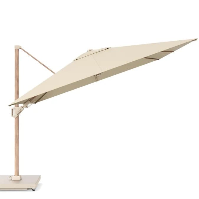 Zweefparasol Challenger T² Premium 300x300 cm Teak / Champagne Platinum - 1
