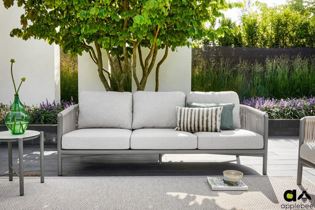 Bora Bora Taupe - Lounge Tuinbank 3 zits Apple Bee - 2