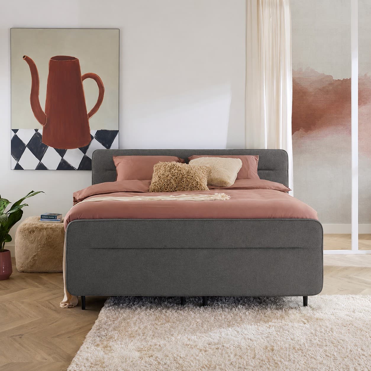 Boxspring Tender elektrisch verstelbaar 180 x 200 Cyber Graphite 66