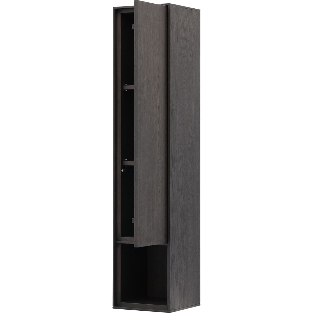 Hangkast Chaplin 1 deurs rechts draaiend met open vak met 2 schappen - 6