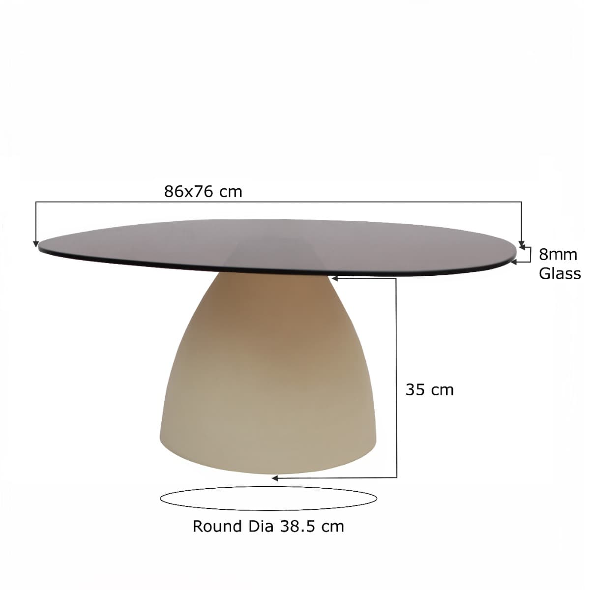 Salontafel Myron 86 cm - 4
