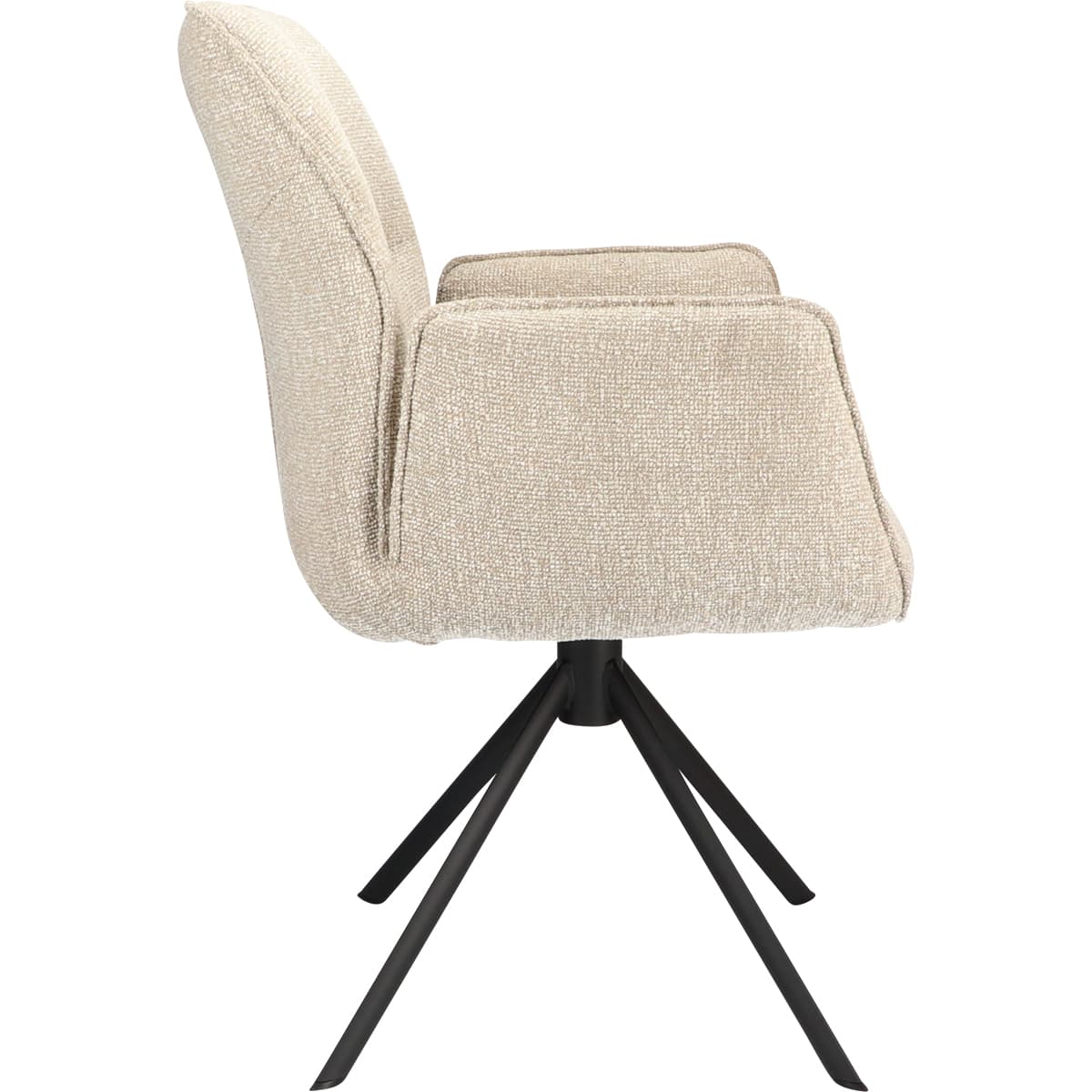 Eetkamerstoel Odin met arm Beige - 3
