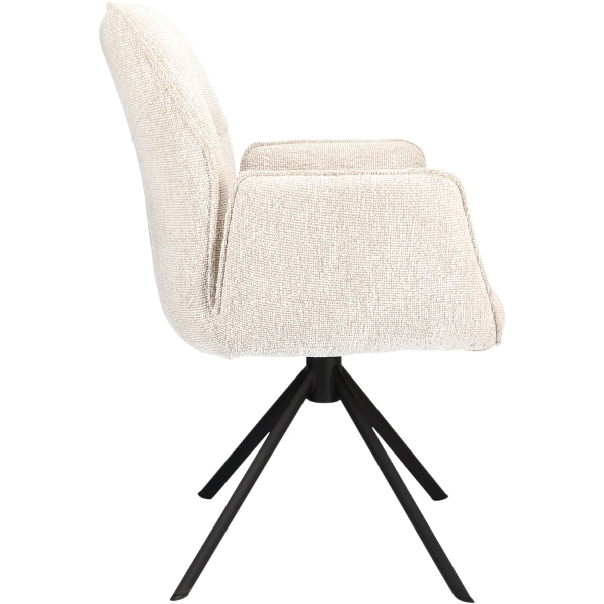 Eetkamerstoel Odin met arm Linnen - 3