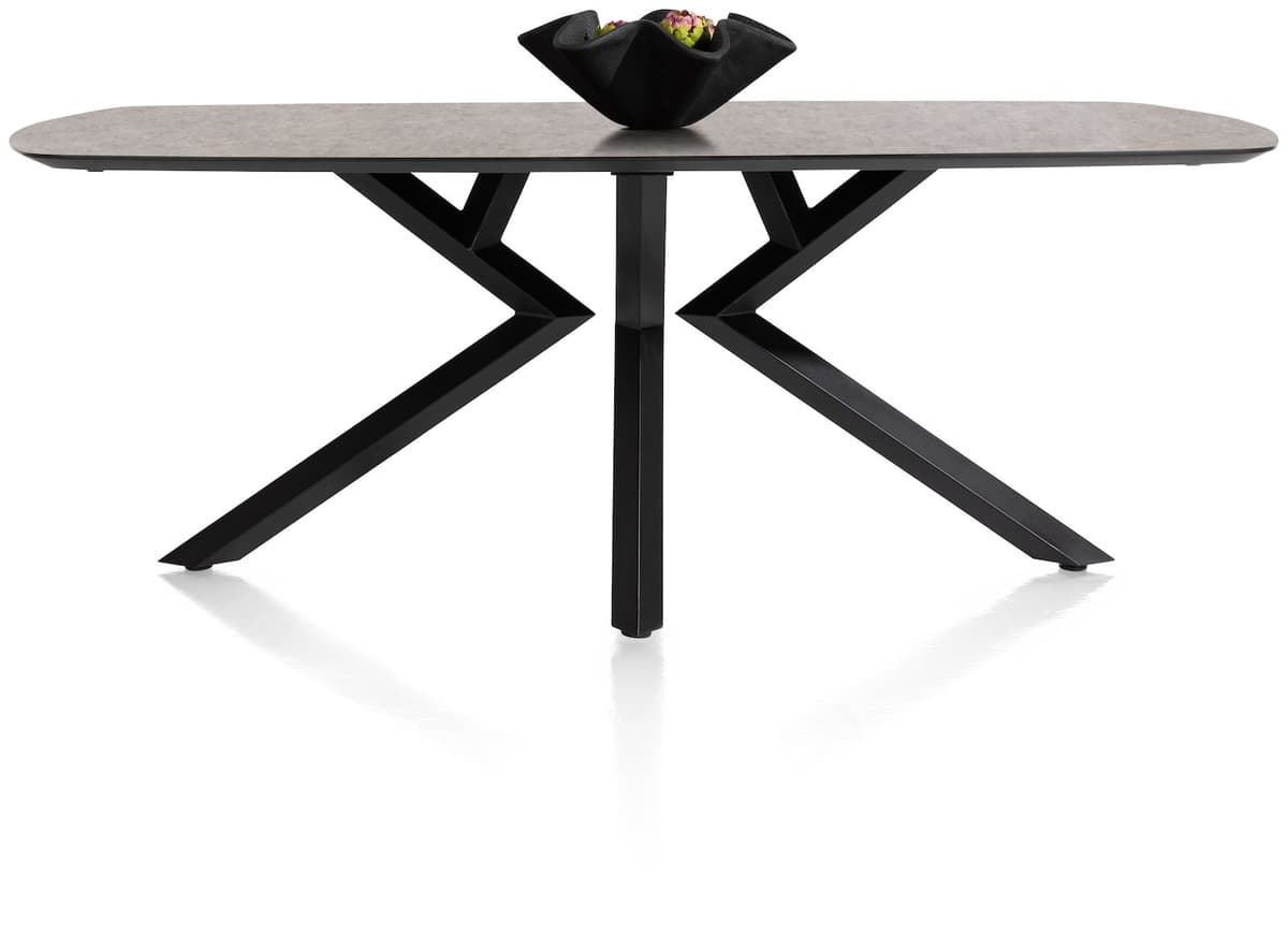 Tafel ovaal 105x200cm Masura Antraciet - 1
