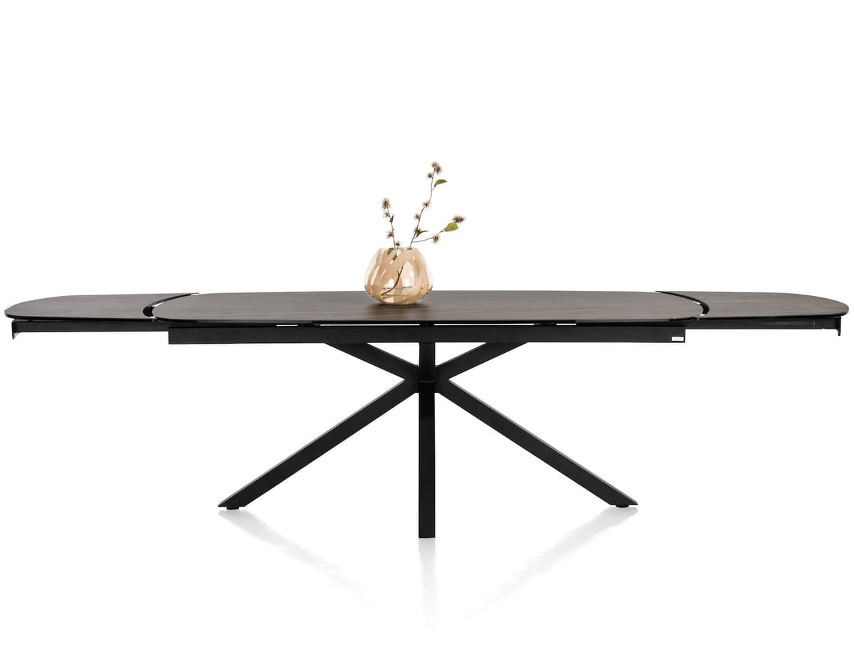 Tafel 200x100(+2x50) Montello zwart - 3