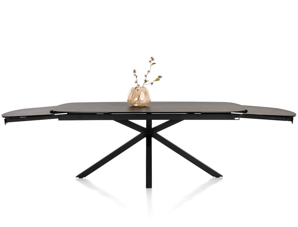 Tafel 200x100(+2x50) Montello zwart - 4