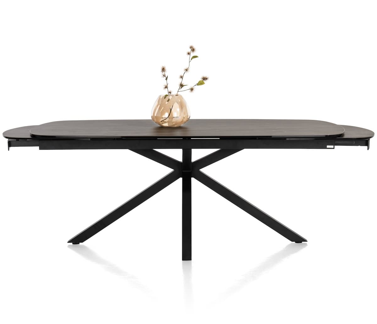 Tafel 200x100(+2x50) Montello zwart - 5