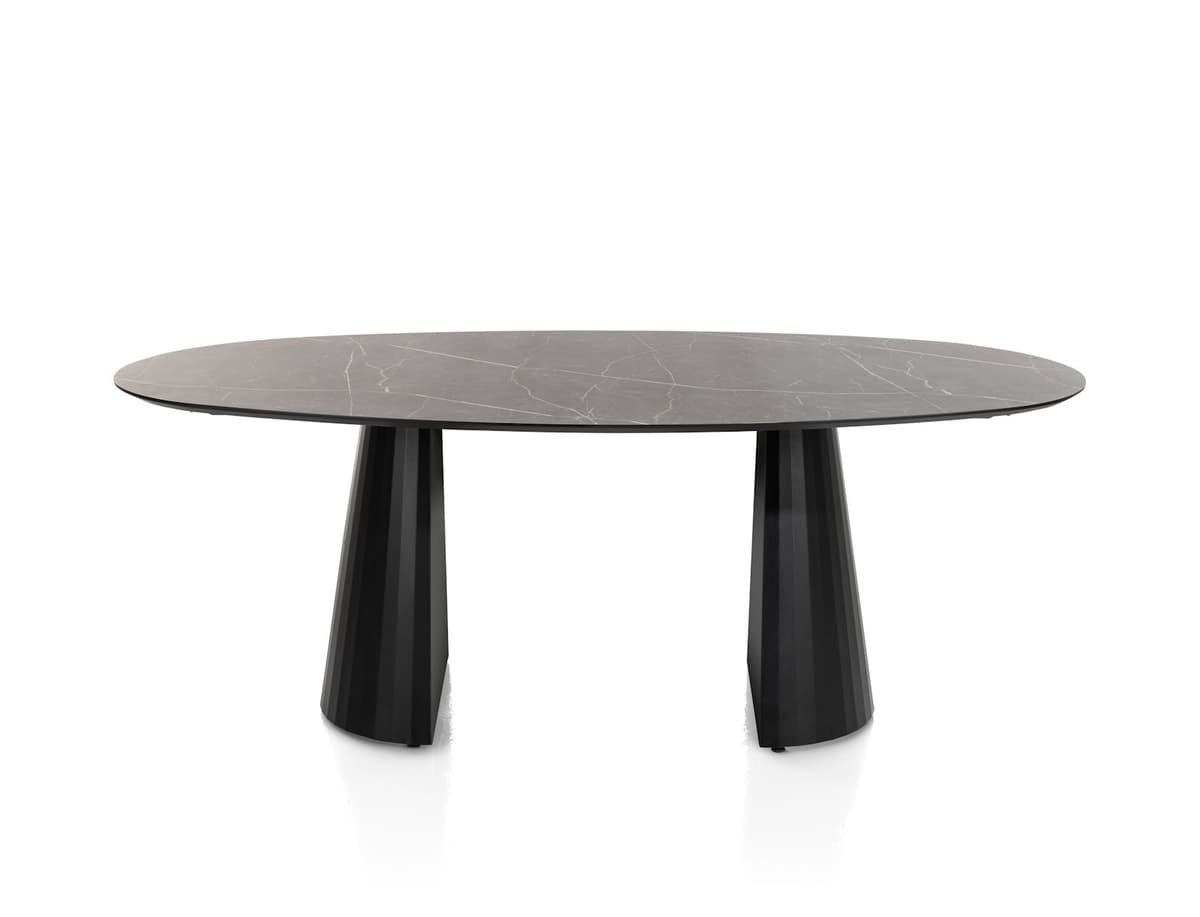 Tafel 210x120cm ellips Arabax Onyx - 1